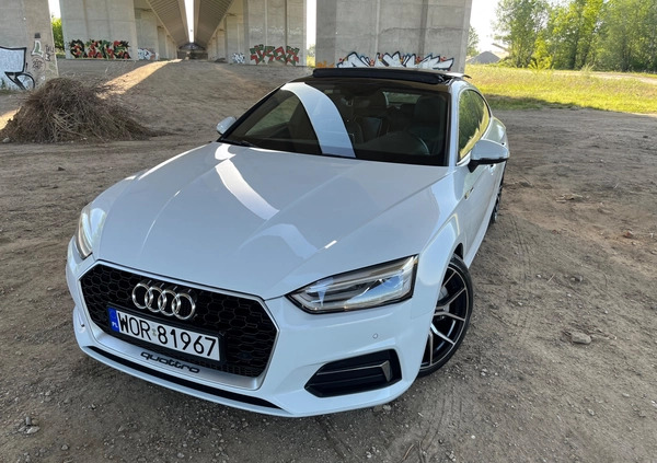 Audi A5 cena 118000 przebieg: 67000, rok produkcji 2018 z Warszawa małe 781